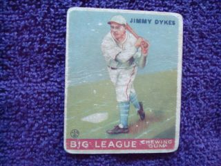 Jimmy Dykes Chicago White Sox 1933 Goudey 6 Vg