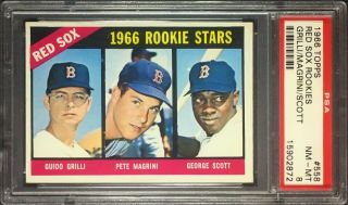 1966 Topps Rookie Stars 558 George Scott Rc Boston Red Sox Psa 8