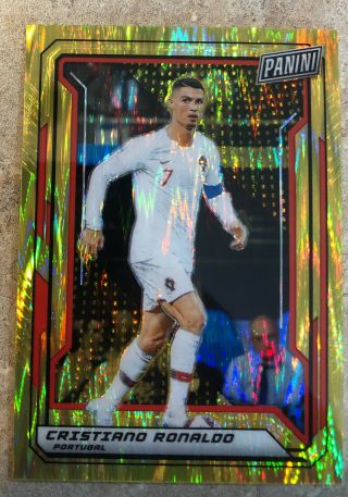 2019 Cristiano Ronaldo Panini The National Vip Gold Pack 08/10 Rare Portugal Ssp