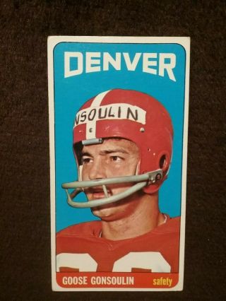 1965 Topps Football Set Break 52 Goose Gonsoulin Denver Broncos T6505201