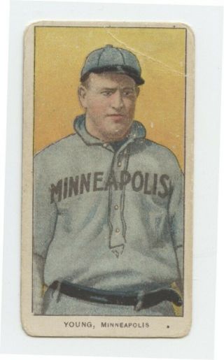 Irv Young 1909 - 11 T206 - Minneapolis,  Sweet Caporal 350/30 - Vg