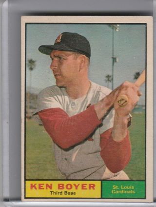 1961 Topps 375 Ken Boyer St.  Louis Cardinals 1239
