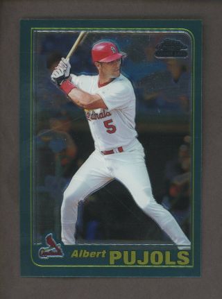 2001 Topps Chrome Traded T247 Albert Pujols Cardinals Rc Rookie