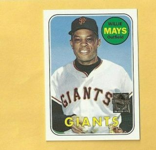1997 Topps Willie Mays 1969 Topps Reprint Insert Card 23 San Francisco Giants