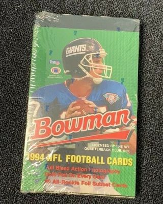 1994 Bowman Nfl Football Factory Trading Cards Box 24 - 12 Card Packs
