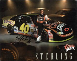 Nascar Sterling Marlin Signed 8x10 Photograph Hero Post Coors Light Racing