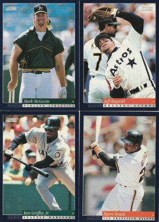 1994 Score Baseball Complete Set,  (1 - 660),  Nm/m.