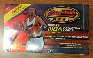 1998 - 99 Bowmans Best Basketball Hobby Box Dirk Nowitzki Vince Carter Rc