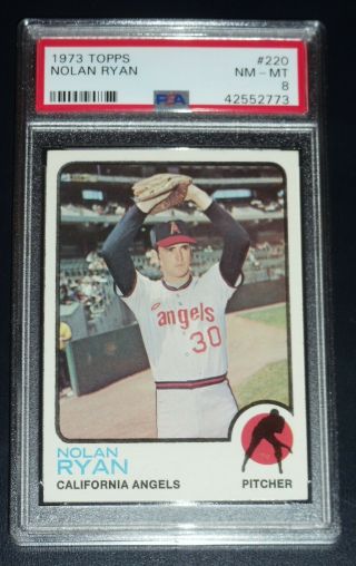 1973 Topps Nolan Ryan Psa 8 Nm - Card 220 Check Out Others Wow