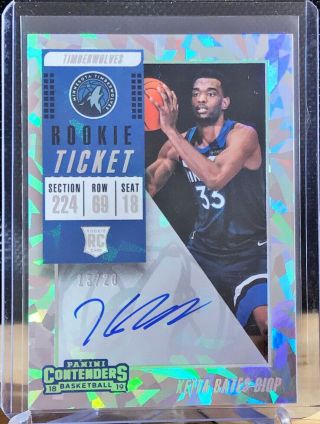 2018 - 19 Contenders Cracked Ice Rc Auto Keita Bates Diop /20 With Wolves
