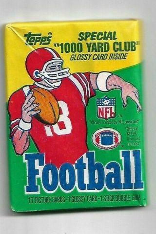 1986 Topps Fb Wax Pack.  Possible Jerry Rice Rc