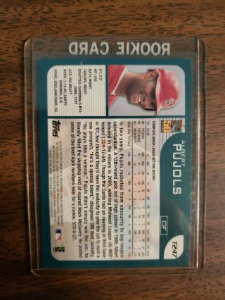 2001 Topps Traded ALBERT PUJOLS T247 rookie card St Louis Cardinals 2
