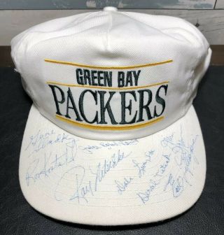 Signed Green Bay Packers Hat Ray Nitschke & Others