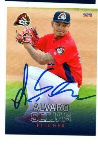 Alvaro Seijas Signed Autographed 2018 Peoria Chiefs Team Set Card Cardinals C