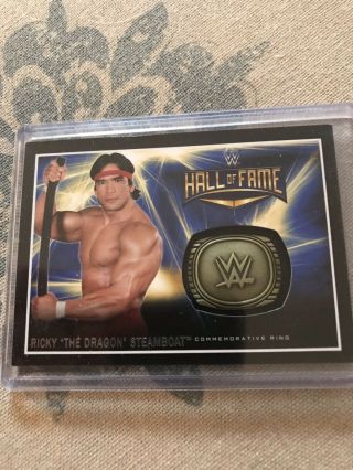 Topps 2016 Ricky The Dragon Steamboat Hall Of Fame Ring Relic Card /299