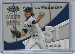 2004 Leaf Certified Fabric Of The Game Randy Johnson Seattle Mariners 13/51