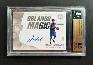 Jonathan Isaac Rc 2017 - 18 Encased Rookie Scripted Sigs Auto /99 Bgs 9.  5 / 10 Au