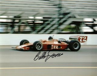 Authentic Autographed Bubby Jones 8x10 Indy 500 Photo