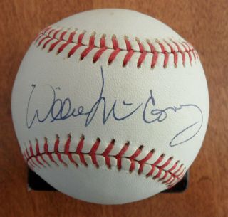 Hofer Willie Mccovey Autograph Signed Onl White Baseball D18