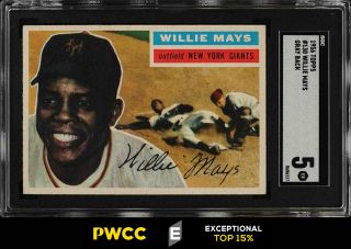 1956 Topps Willie Mays 130 Sgc 5 Ex (pwcc - E)