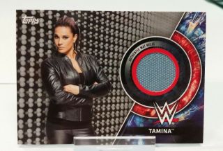 Tamina Royal Rumble Mat Relic Topps Wwe Women 