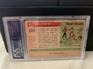 1955 Sandy Koufax Rookie Card PSA 2 Good 2