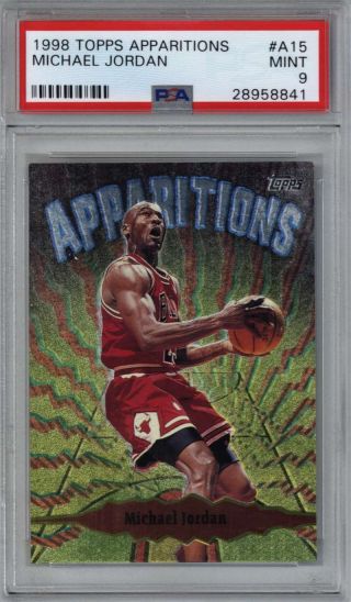 1998 Topps Apparitions Michael Jordan A15 Basketball Card Psa 9 Bulls
