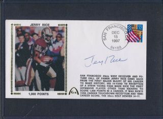 Jerry Rice Signed First Day Cover Autograph Auto Psa/dna Ad70279