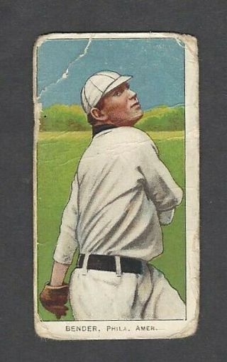 1909 - 11 T206 Chief Bender Pitching Piedmont 350 Tobacco Card