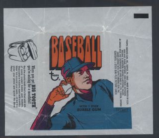 1972 Topps Baseball Wax Pack Wrapper 690757