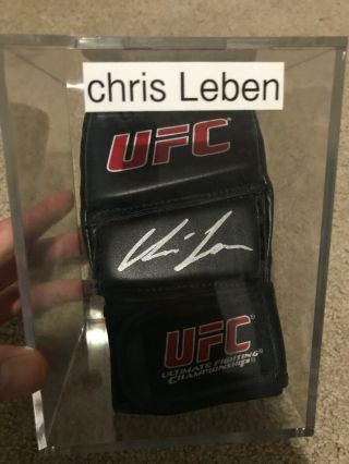 Chris Lebon Signed Autographed Ufc Glove Mma
