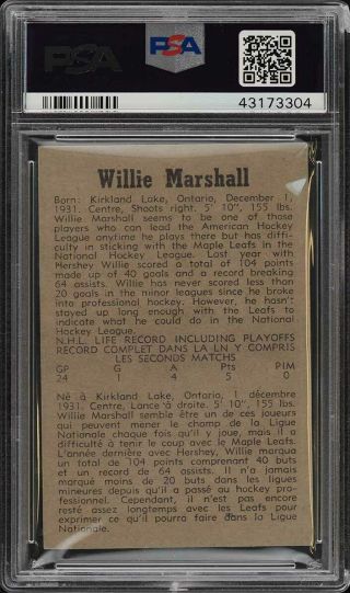 1958 Parkhurst Willie Marshall 19 PSA 7 NRMT (PWCC) 2