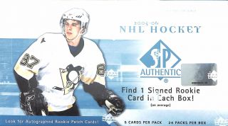 2005 - 06 Upper Deck Sp Authentic Hockey Hobby Box 24 Packs Per Box