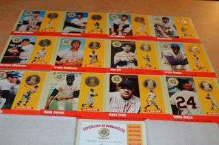 Hall Of Fame Legends Of Baseball 500 Club Silver Proof Set