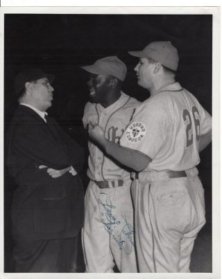 1950s Orig Signed Baseball Photo Cuban & Negro League Player Lorenzo Cabrera