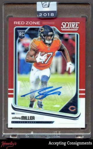 2018 Panini Honors Score Red Anthony Miller Rookie Autograph Auto 14/20 Rc