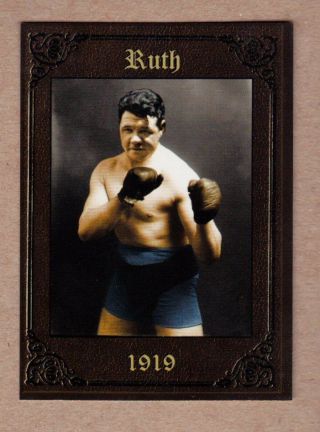 Babe Ruth As A Boxer/prizefighter Boston Red Sox Mc Serial Numbered /200 