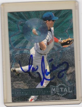 Red Sox Autographed Signed Mlb Baseball Card Tim Naehring