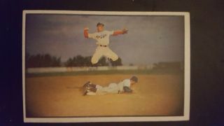 1953 Bowman Color Pee Reese Brooklyn Dodgers 33 Baseball Card Ungraded Vg