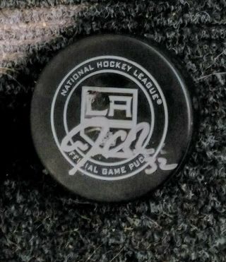 Jonathan Quick Autograph Signed La Kings Game Puck With
