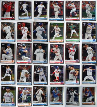 2019 Topps Chrome Baseball Cards Complete Your Set Pick From List 1 - 204