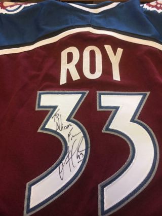 Patrick Roy Autograph Colorado Avalanche Pro Player Jersey 33 Signature
