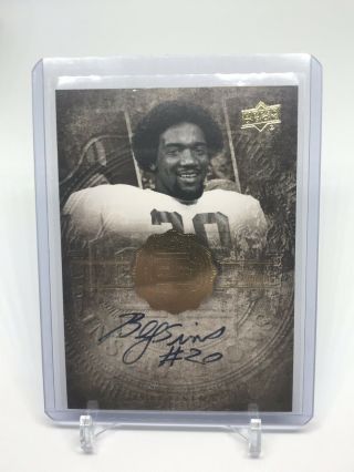 2011 Upper Deck College Legends Billy Sims On Card Auto /99