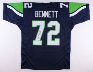 Michael Bennett Signed Seahawks Jersey (jsa) Bowl Champion (xlviii)