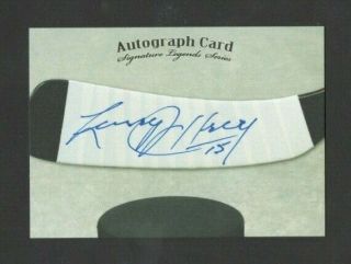 Larry Jeffrey Authentic Autographed Signed Custom Hockey Legends Signature Card