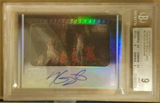 2014 - 15 Panini Gala Kevin Durant Cinematic On Card Bgs 9/10 Auto /49