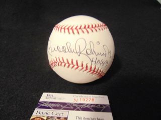 Brooks Robinson " Hof 83 " Baltimore Orioles Hof Autographed Roml Baseball Jsa