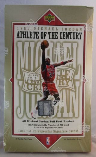 1999 Upper Deck Michael Jordan Athlete Of The Century Factory Box Autos