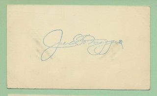 Joe Dimaggio (stamped) Autograph Signed Usps Postcard Mlb Postmarked 03 - 05 - 1951