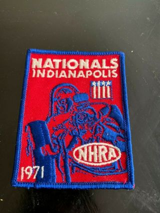 Vintage 1971 Annual Nhra Indy Nationals Patch
